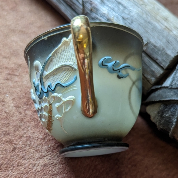 Hand Painted Emerson China Dragon Ware Tea Cup - Picture 8 of 10